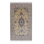 Luxurious Isfahan Abtin Silk & Fleece Rug - Hand-Woven Masterpiece
