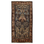 Luxurious Hand-Knotted Kermanshah Wool Rug - 4.43m2 Navy
