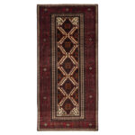 Luxurious Hand-Knotted Wool Rug from Balochistan | Navy Blue