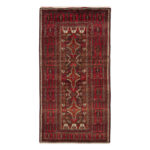 Luxurious Hand-Knotted Wool Rug from Balochistan