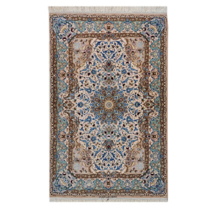 Luxurious Hand-Woven Isfahan Taghiani Silk Rug | 3.4m2