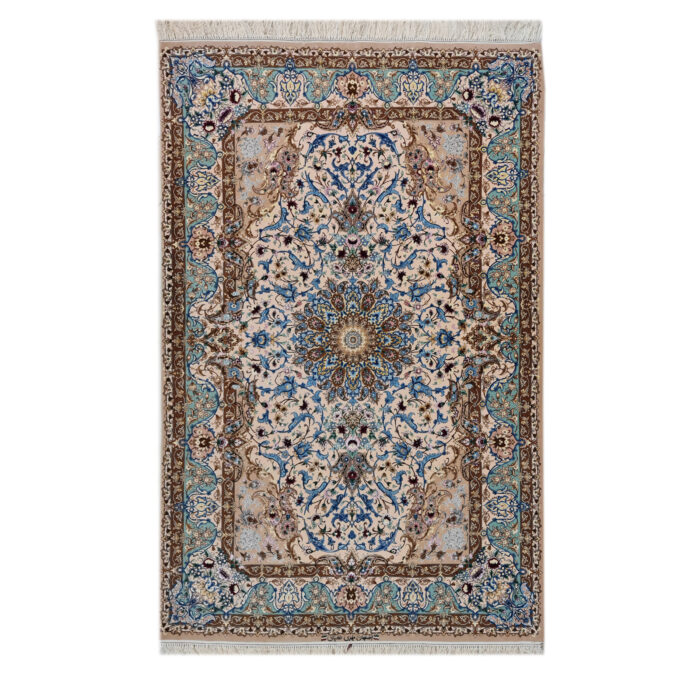 Luxurious Hand-Woven Isfahan Taghiani Silk Rug | 3.4m2