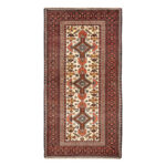 Luxurious 2m Hand-Knotted Wool Rug from Balochistan | Cream