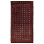 Luxurious Two-Meter Hand-Knotted Wool Rug from Balochistan