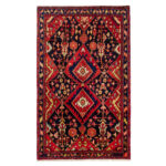 Luxurious Three-Meter Hand-Knotted Nahavand Rug in Natural Dyes