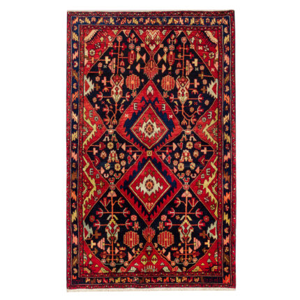 Luxurious Three-Meter Hand-Knotted Nahavand Rug in Natural Dyes