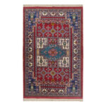 Luxurious 3m Hand-Knotted Qashqai Wool Silk Rug - Exquisite Mashhad Design