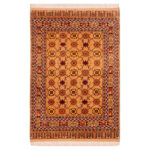 Luxurious Turkmen Tribal Weave 2.67m² Wool Hand-Knotted Rug