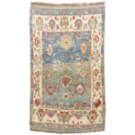 Luxurious Kashmar Hand-Knotted Rug - Exquisite 2.75 m2 Blue Beauty