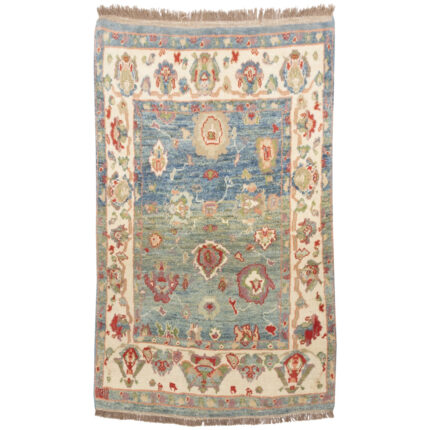 Luxurious Kashmar Hand-Knotted Rug - Exquisite 2.75 m2 Blue Beauty