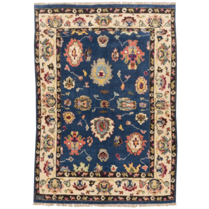 Luxury Kashmar Hand-Knotted Wool Rug - 3m Blue Beauty