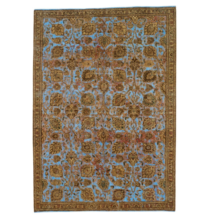 Luxurious 5m Vintage Hand-Woven Cotton Rug
