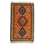 Luxurious Two-Meter Hand-Knotted Khorasan Wool Rug - Exquisite Elegance