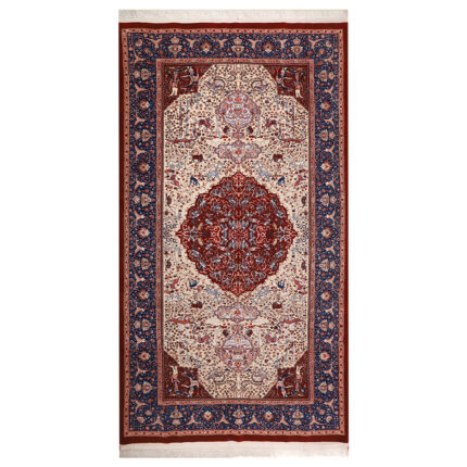 Luxurious 5m Hand-Knotted Coronation Design Rug from Isfahan