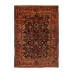 Luxurious Seven-Meter Hand-Knotted Rug in Nanj Malair Design