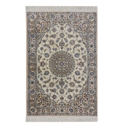 Luxurious Nain Wool & Silk Hand-Knotted Rug Set - 1.5m2 Pair