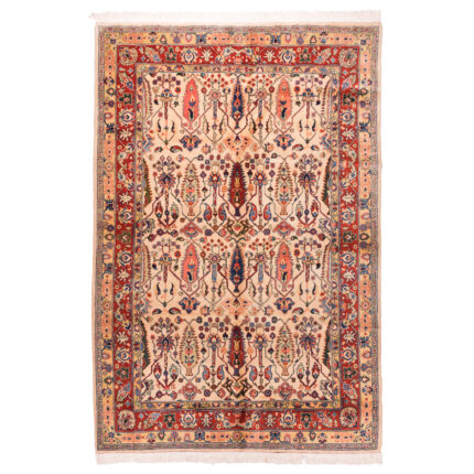 Luxurious Harris Wool Hand-Knotted Rug - 6m2 Cream Wool Dress