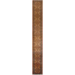 Luxurious Four-Meter Hand-Knotted Harris Wool Rug in Cream