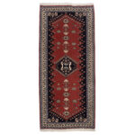 Luxurious Handwoven Persian Wool Rug - Shiraz Origin | 2m Long