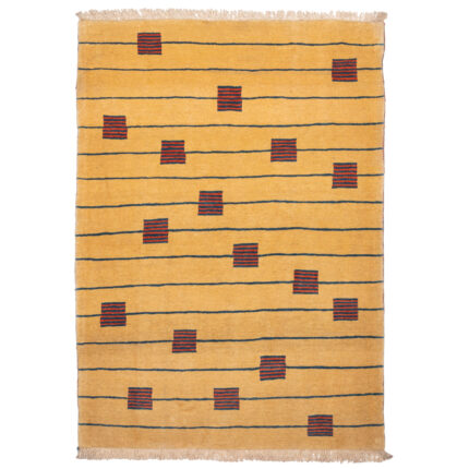 Luxurious Two-Meter Hand-Knotted Wool Rug from Yazd