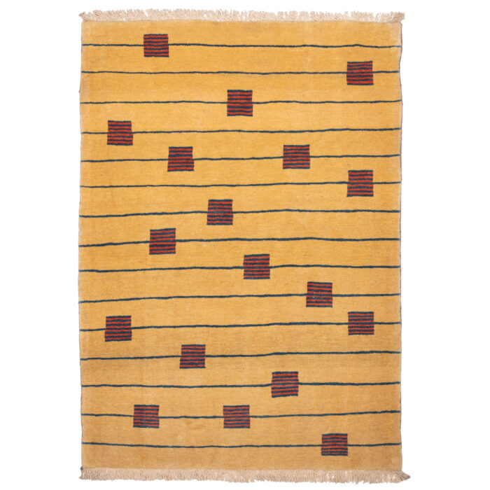 Luxurious Two-Meter Hand-Knotted Wool Rug from Yazd