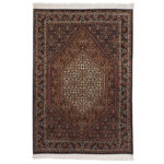Luxurious Persian Hand-Knotted Rug - Bijar Plan & Zanjan Texture