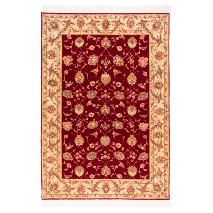 Luxurious Tabriz Wool Rug Hand-Knotted by Mark Parvizian