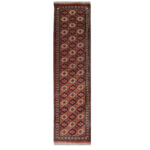 Luxurious Hand-Knotted Mashhad Wool Rug - 3m Long