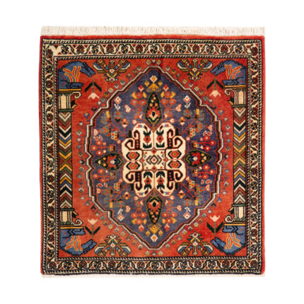Luxurious Half-Meter Hand-Knotted Qashqai Rug | Fars Wool