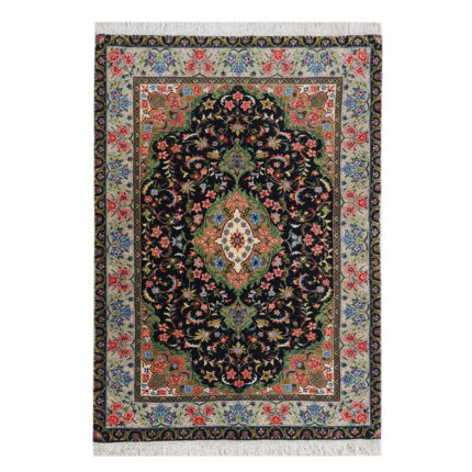 Luxurious Bijar Model 2m Hand-Knotted Wool Rug