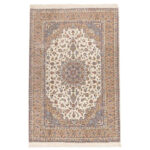 Luxurious Six-Meter Hand-Knotted Wool Rug from Yazd