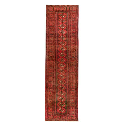 Luxurious Four-Meter Hand-Knotted Wool Rug from Balochistan