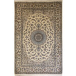 Luxurious Six-Meter Hand-Knotted Nayin Solar Design Rug