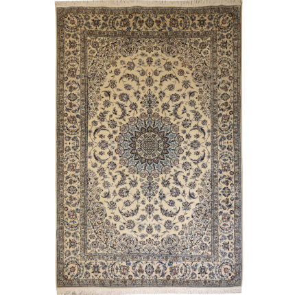 Luxurious Six-Meter Hand-Knotted Nayin Solar Design Rug
