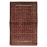 Luxurious Hand-Knotted Baloch Wool Rug - Navy 2m