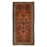 Luxurious Two Meter Hand-Knotted Baloch Wool Rug