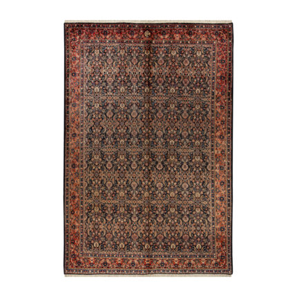 Luxurious 6.25m² Hand-Knotted Mod Design Rug in Navy - Birjand