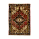 Luxurious Six-Meter Hand-Knotted Harris Wool Rug - Exquisite Lac Dye Finish