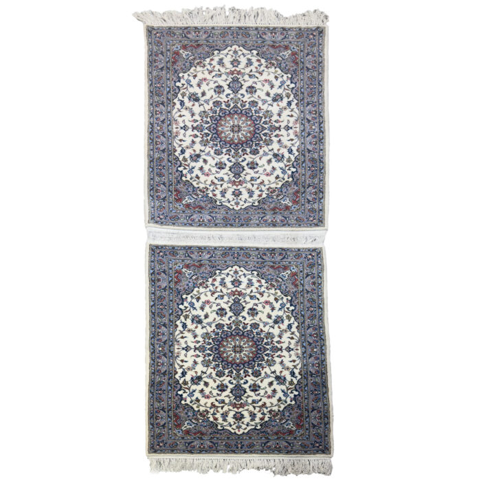Luxurious Ghazal Design Hand-Knotted Wool Rug Pair