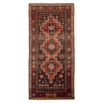 Luxurious Five-Meter Hand-Knotted Kermanshah Wool Rug