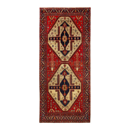 Luxurious Five-Meter Hand-Knotted Kermanshah Wool Rug