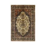 Luxurious Kashmar Handwoven Cashmere Wool Rug - Navy 5.54m2