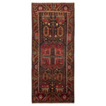 Luxurious 4m Kurdish Hand-Knotted Wool Rug in Black
