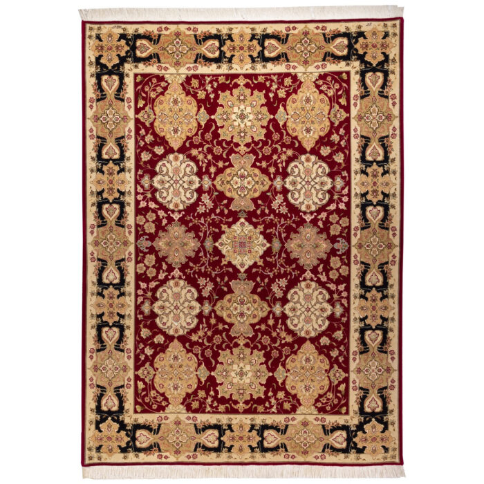 Luxurious Tabriz Wool Rug - Hand-Knotted Persian Beauty