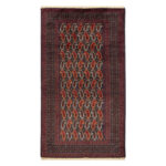 Luxurious Hand-Knotted Baloch Wool Rug - Navy 1.84m2