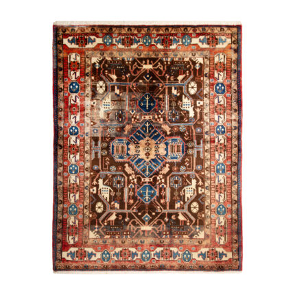 Luxurious Three-Meter Hand-Knotted Nahavand Rug - Exquisite Wool Craftsmanship