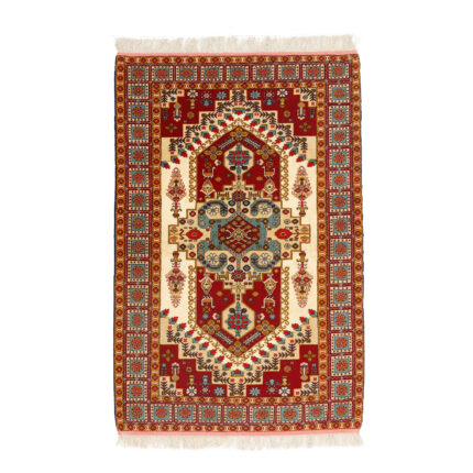 Luxurious Hand-Knotted Dome Rug from Golestan | Wool & Silk Blend