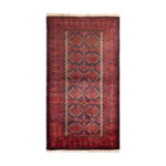 Luxurious Hand-Knotted Baloch Wool Rug - Navy 2m