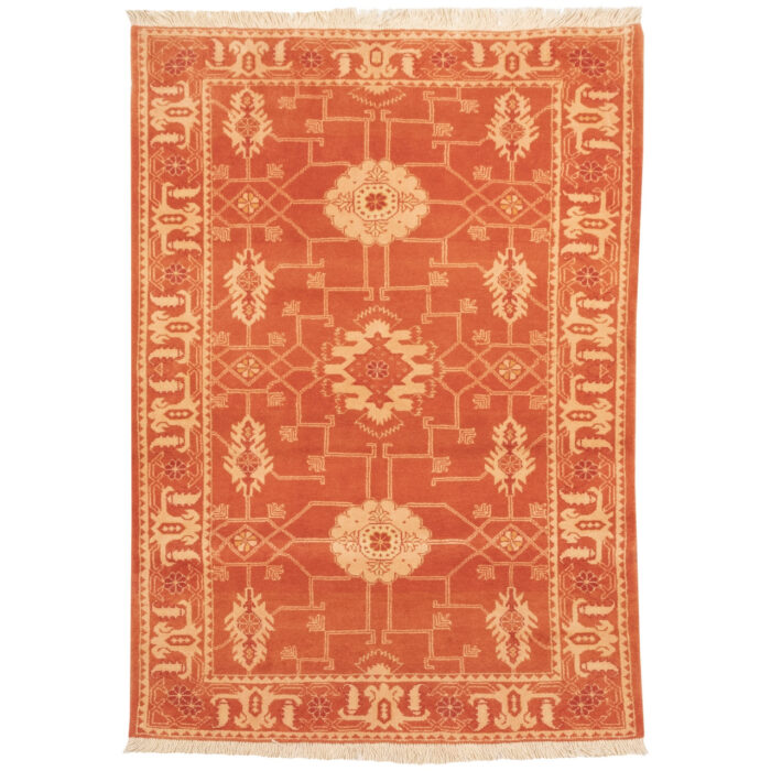 Luxurious Persian Hand-Woven Wool Rug from Golestan | Peach 1.58 m2