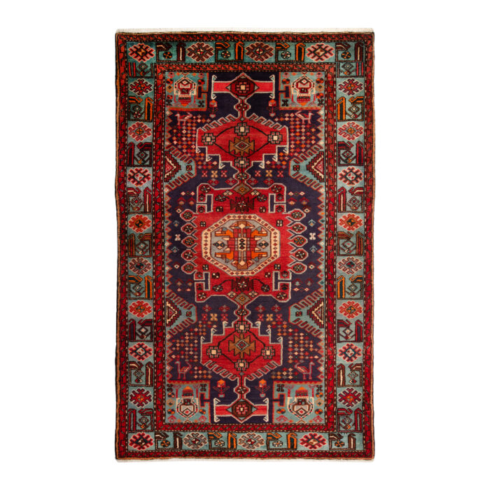 Exquisite Two and a Half Meter Tarem Zanjan Hand-Knotted Rug